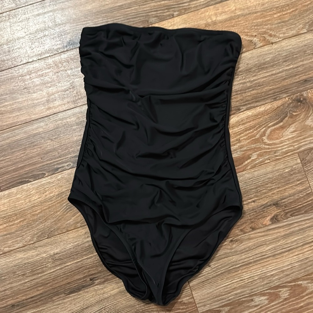 JCrew black strapless swimsuits suit suit in size 8